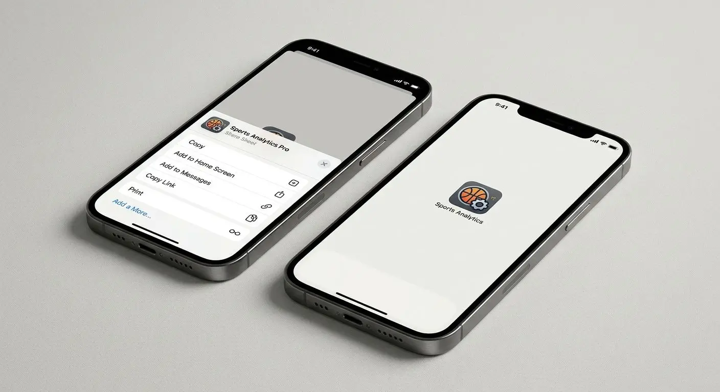 Přidání BetX na plochu v iPhonu iPhone s dialogem Přidat na plochu pro BetX